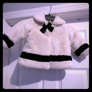 Girls dressy Ivory  coat.